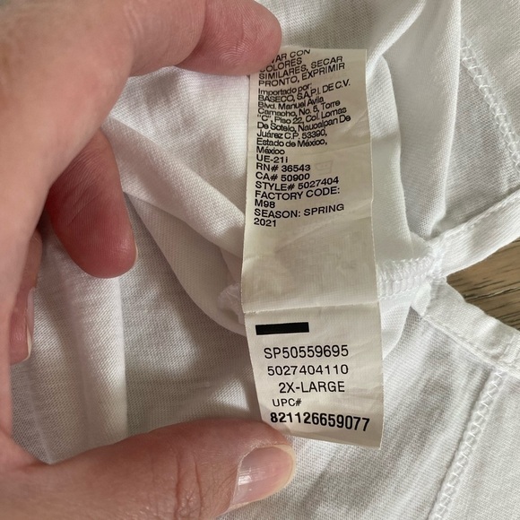 Van Heusen Mens White Striped Cotton Classic Fit Short Sleeve Polo Shirt Sz XXL - Picture 8 of 8